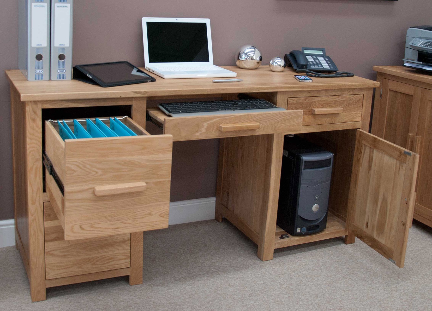 solid oak desk